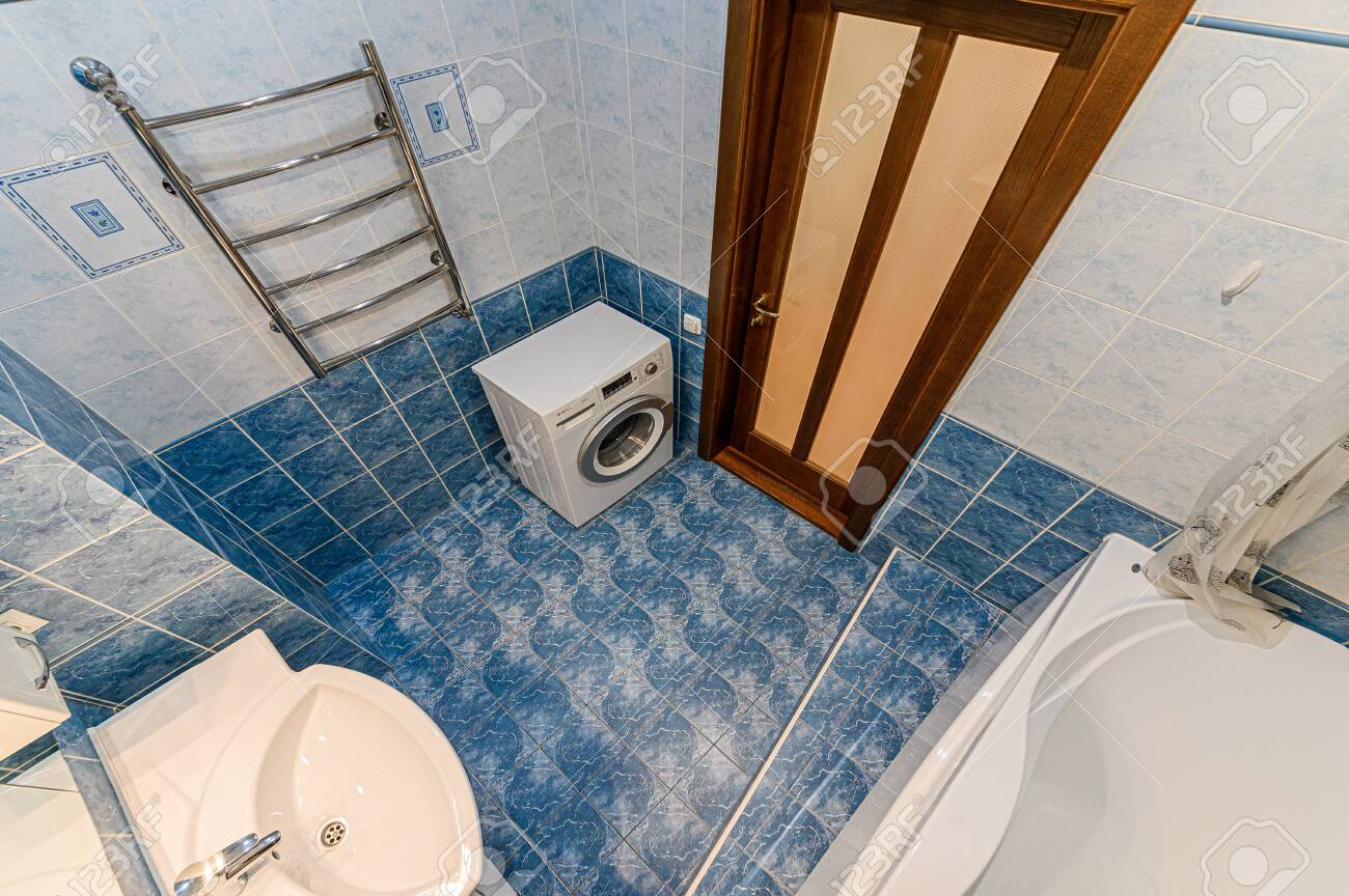 Russia, Moscow- February 10, 2020: interior room apartment modern bright cozy atmosphere. general cleaning, home decoration, bathroom, sink, decor elements, toilet - 152628244 Russia, Moscow- February 10, 2020: interior room apartment modern bright cozy atmosphere. general cleaning, home decoration, bathroom, sink, decor elements, toilet - 152628244