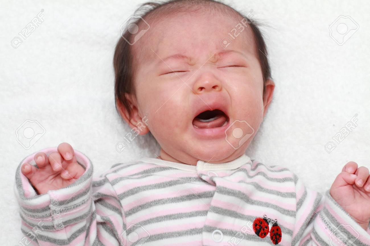 泣いている赤ちゃん 0 歳日本語 の写真素材 画像素材 Image