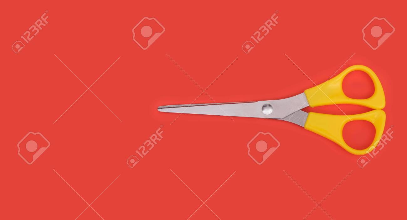 Download Mockup Stationery Scissors Isolated On Red Background Stock Photo Picture And Royalty Free Image Image 154645528