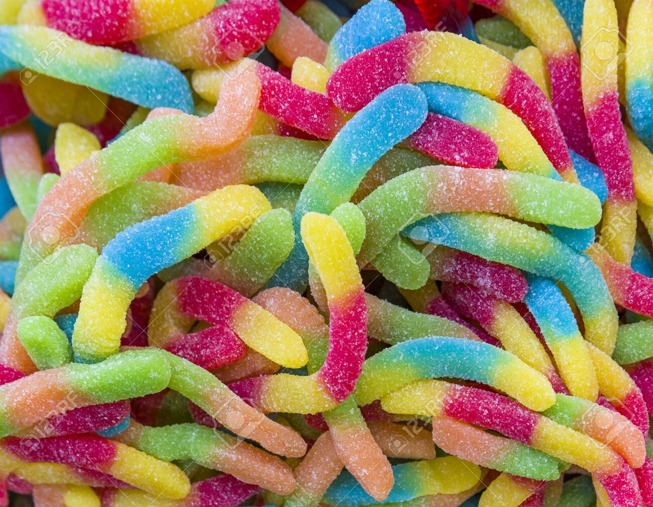 Juicy Colorful Jelly Sweets. Gummy 