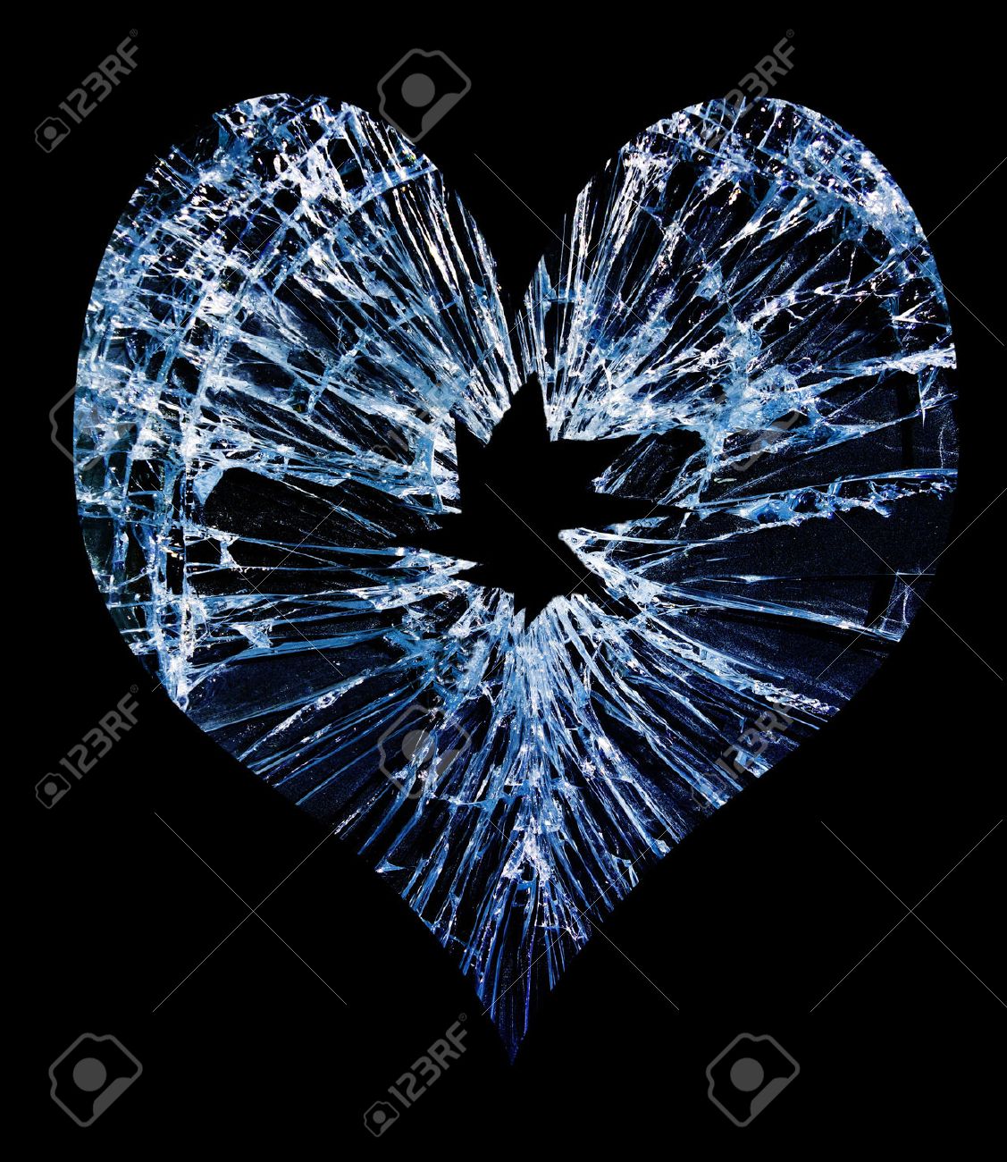 heart shaped shattered glass with a hole in the middle - 29100127 heart shaped shattered glass with a hole in the middle - 29100127