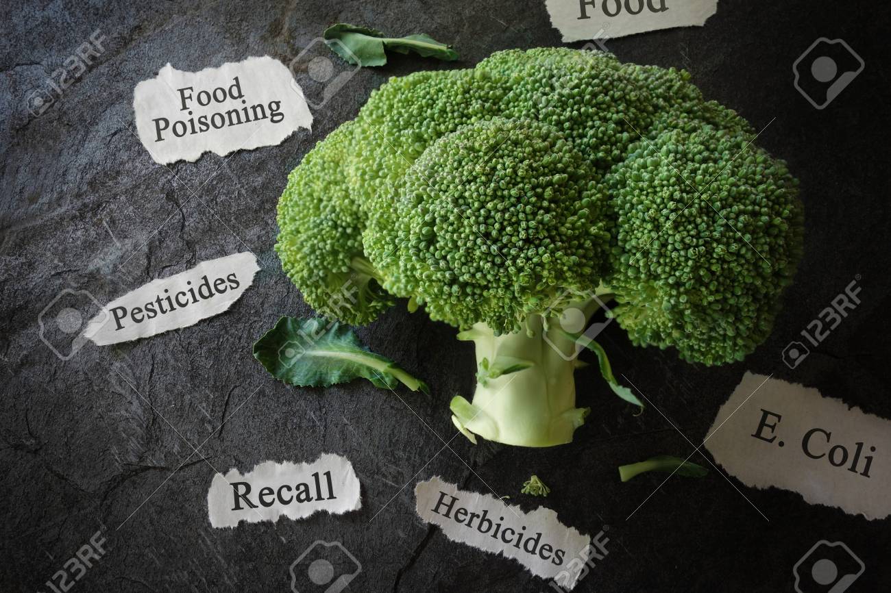 Broccoli With Various Food Safety Related News Headlines Stock Photo Picture And Royalty Free Image Image