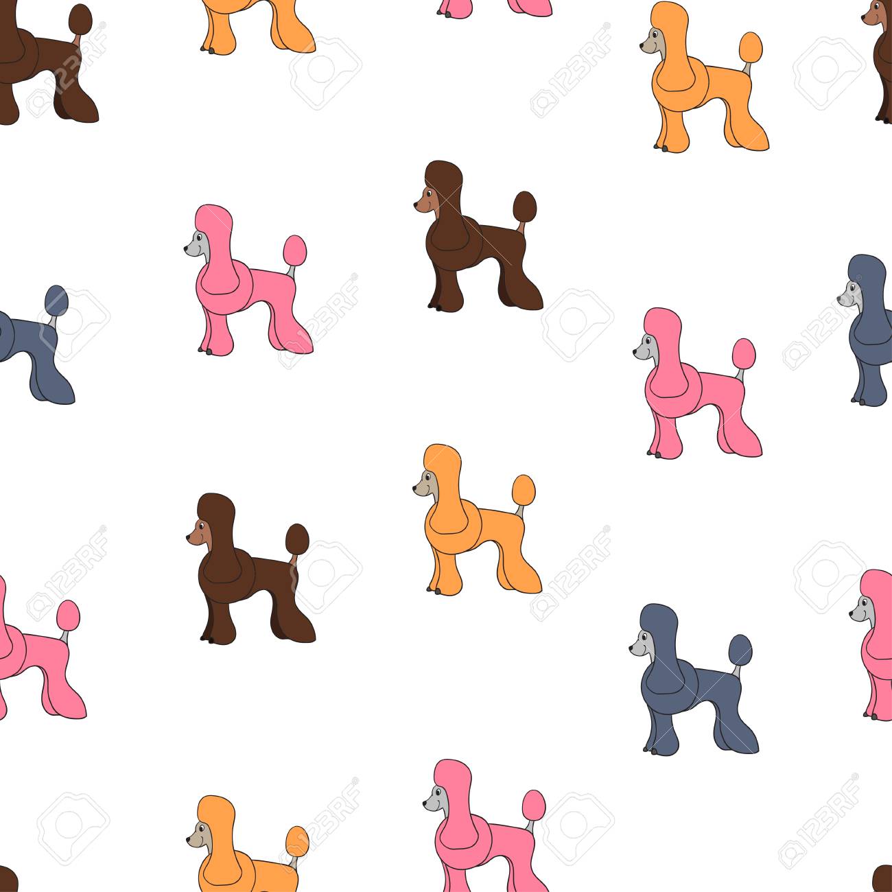 poodle wrapping paper