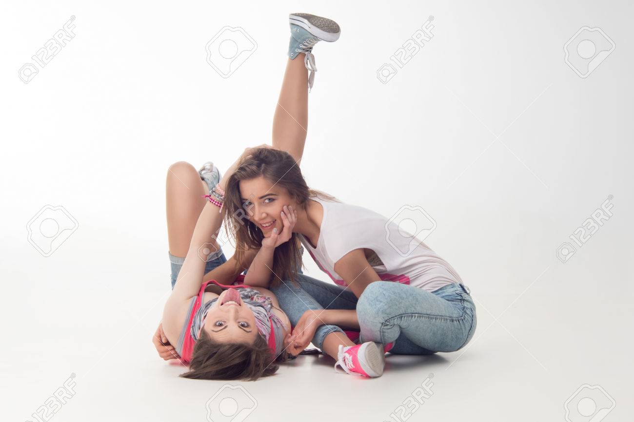 Teen Girls Hugging Teen Girls Hugging