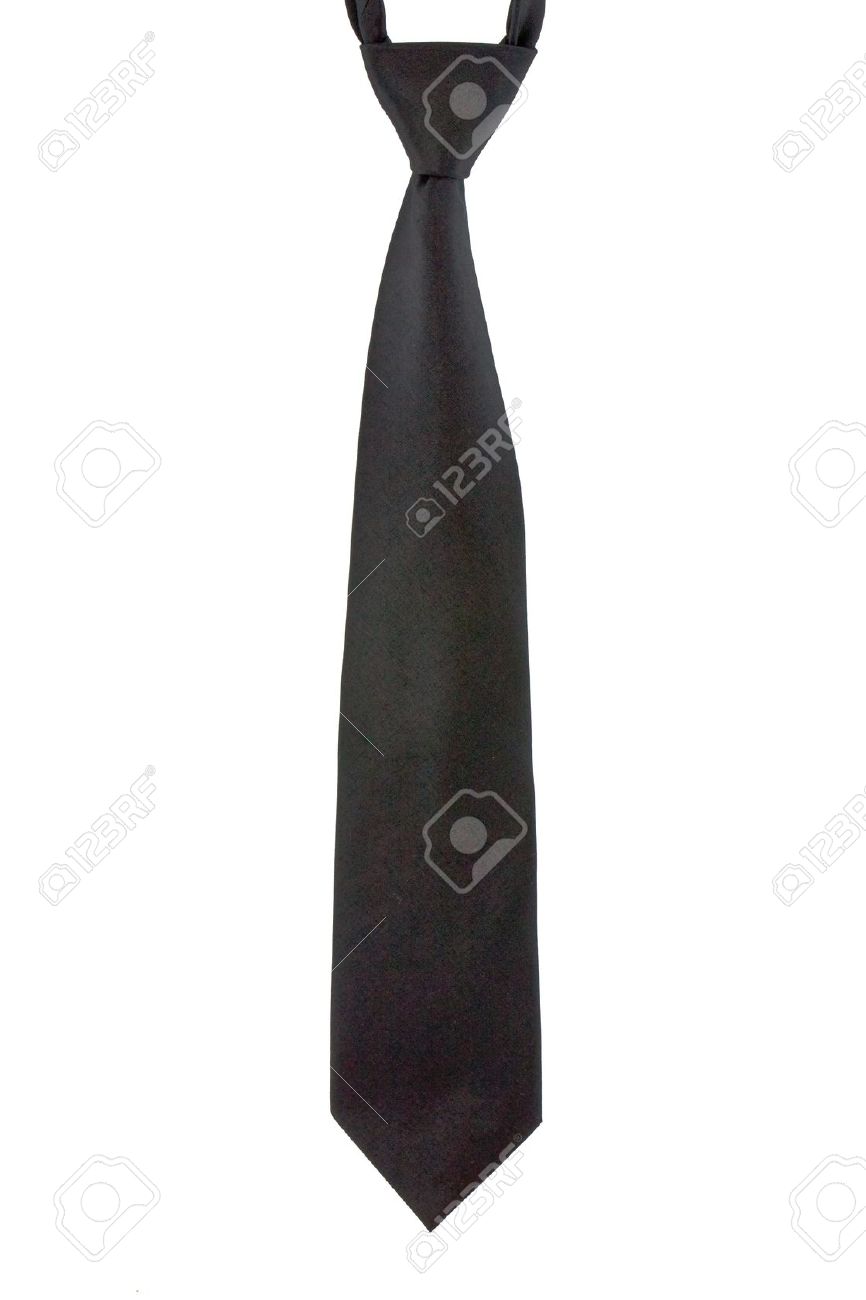 black neck tie