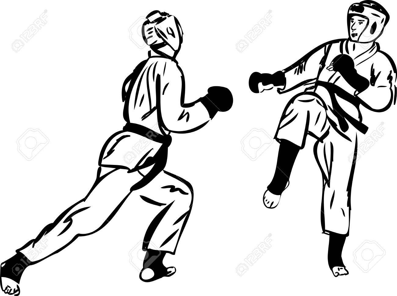 Karate Kyokushinkai Sketch Martial Arts And Combative Sports Royalty Free  SVG, Cliparts, Vectors, and Stock Illustration. Image 11119023.