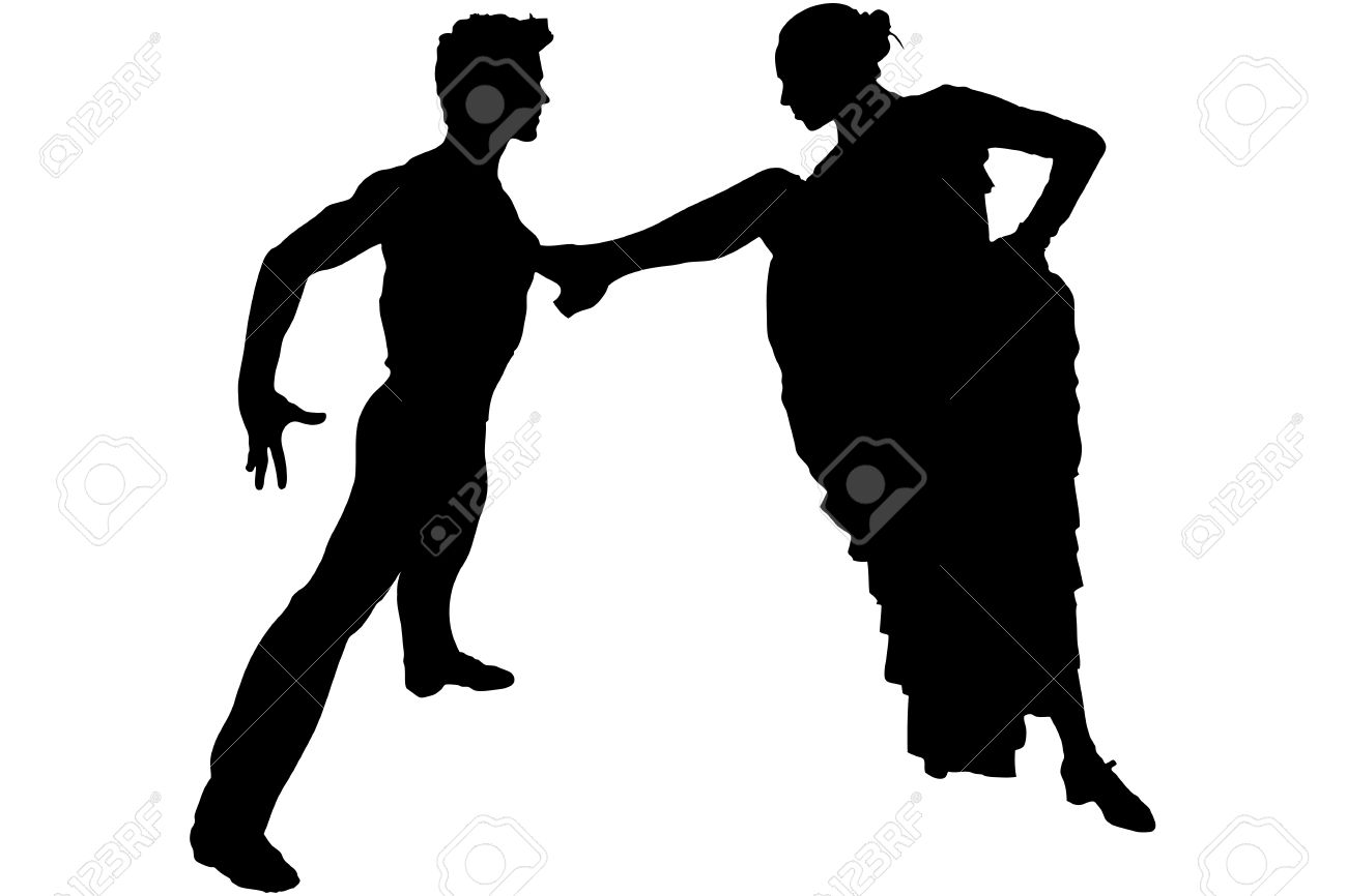 男とフラメンコのダンスのポーズの女の子 の写真素材 画像素材 Image