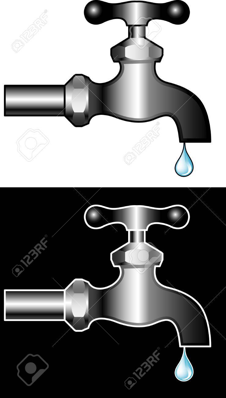 水道の蛇口のベクトル イラストのイラスト素材 ベクタ Image