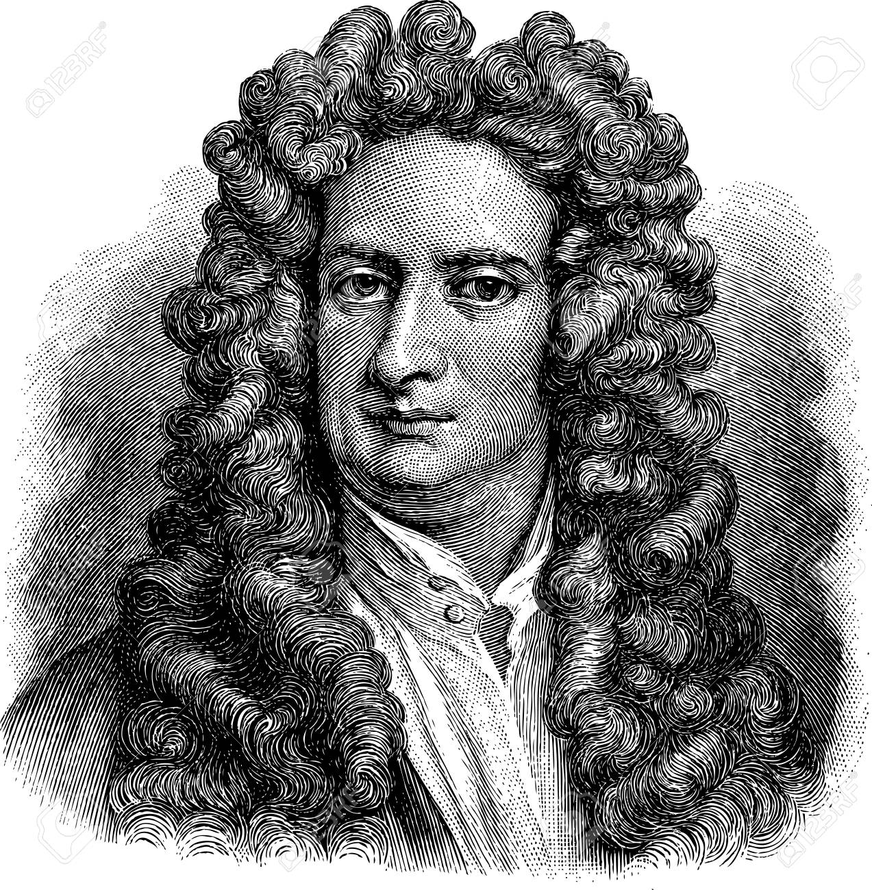 SIR ISAAC NEWTON ENGRAVING PORTRAIT 8x10 SILVER HALIDE PHOTO PRINT SIR ISAAC NEWTON ENGRAVING PORTRAIT 8x10 SILVER HALIDE PHOTO PRINT