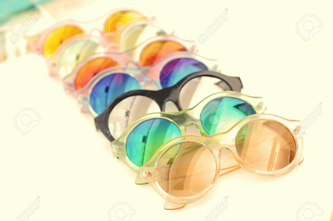colourful goggles