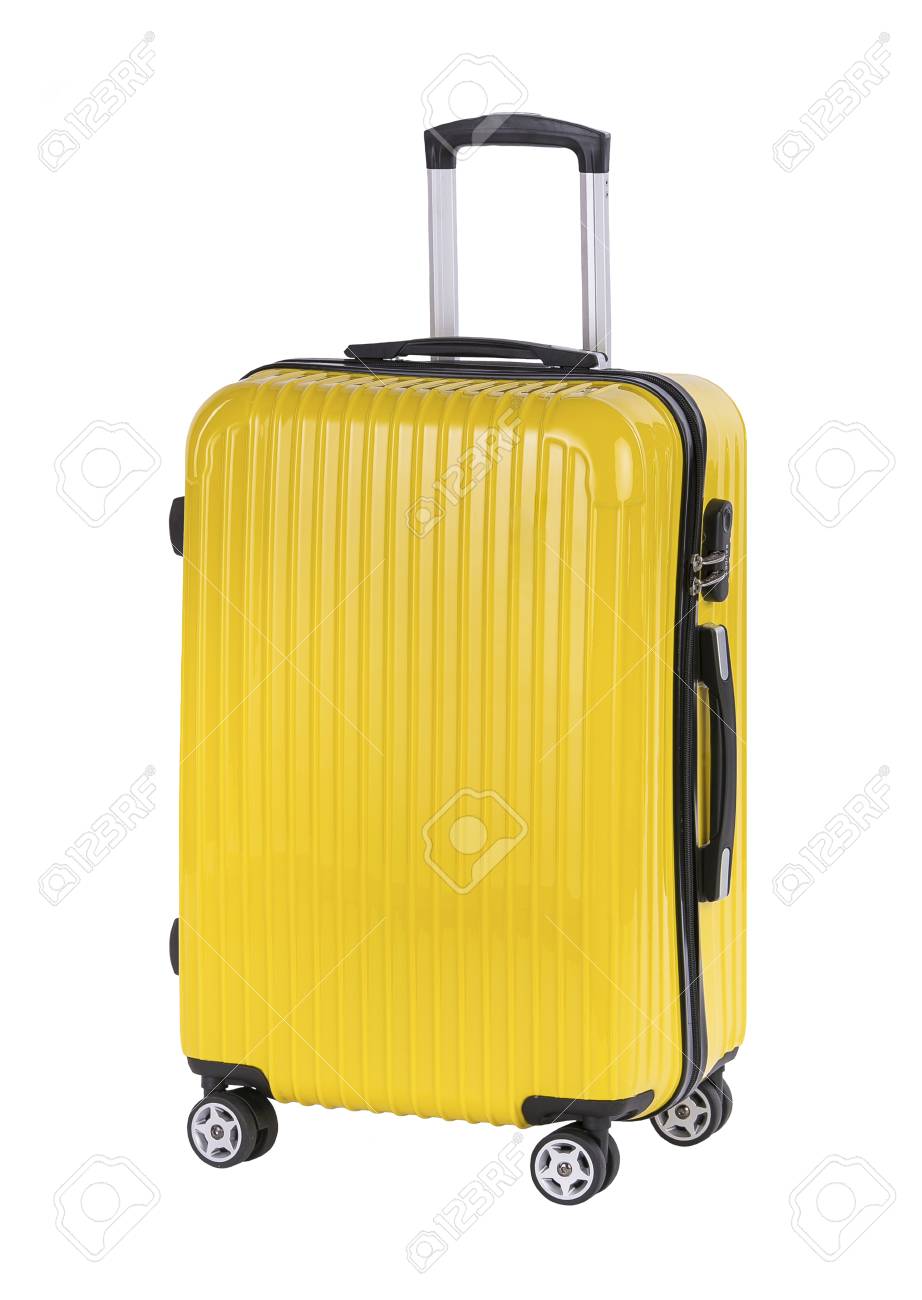 Maleta Grande De Plástico Aislada Sobre Fondo Blanco Fotos, Retratos, Imágenes Y Fotografía Archivo Libres Derecho. Image 60681015.