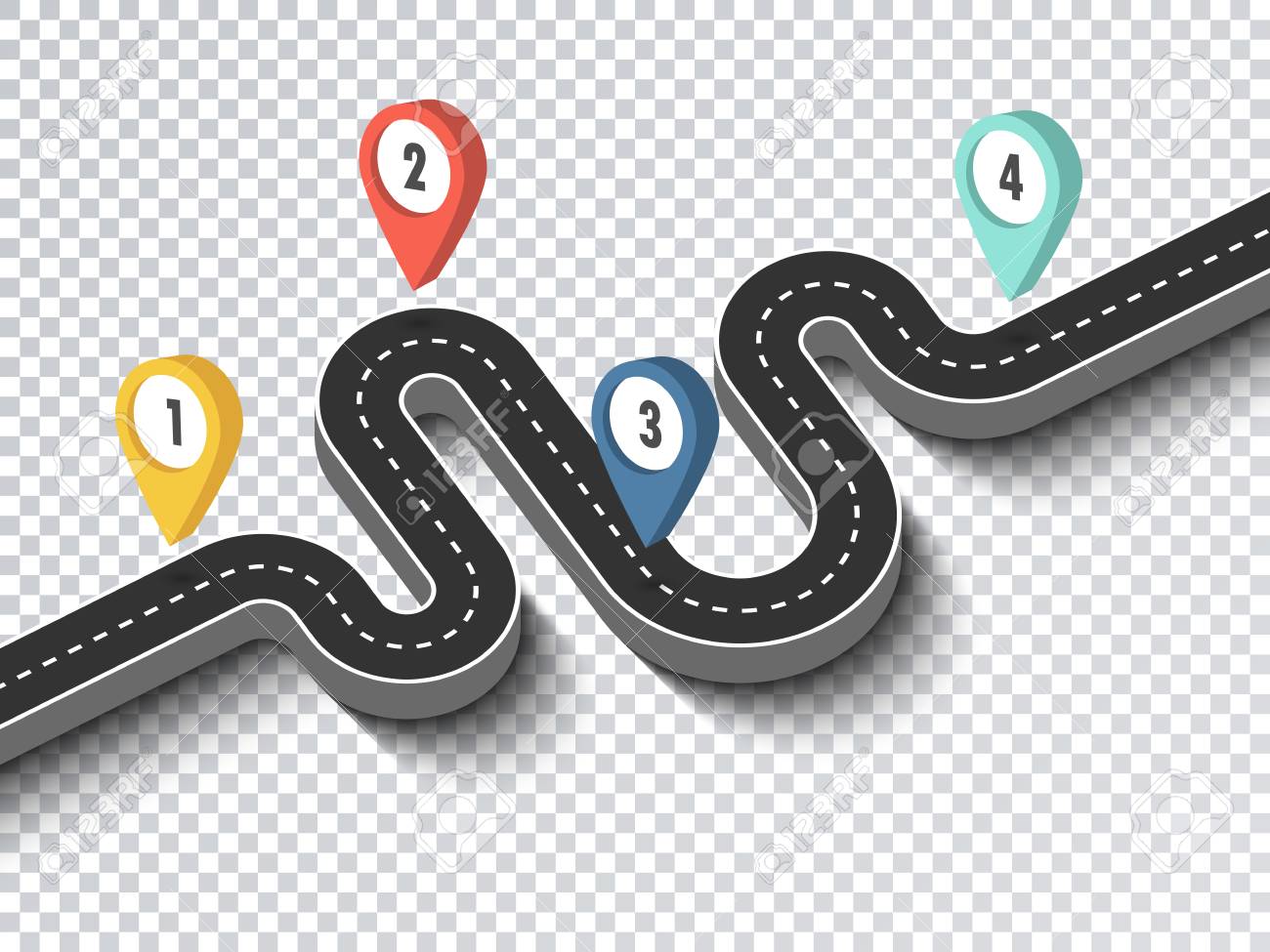 road trip and journey route business and journey infographic