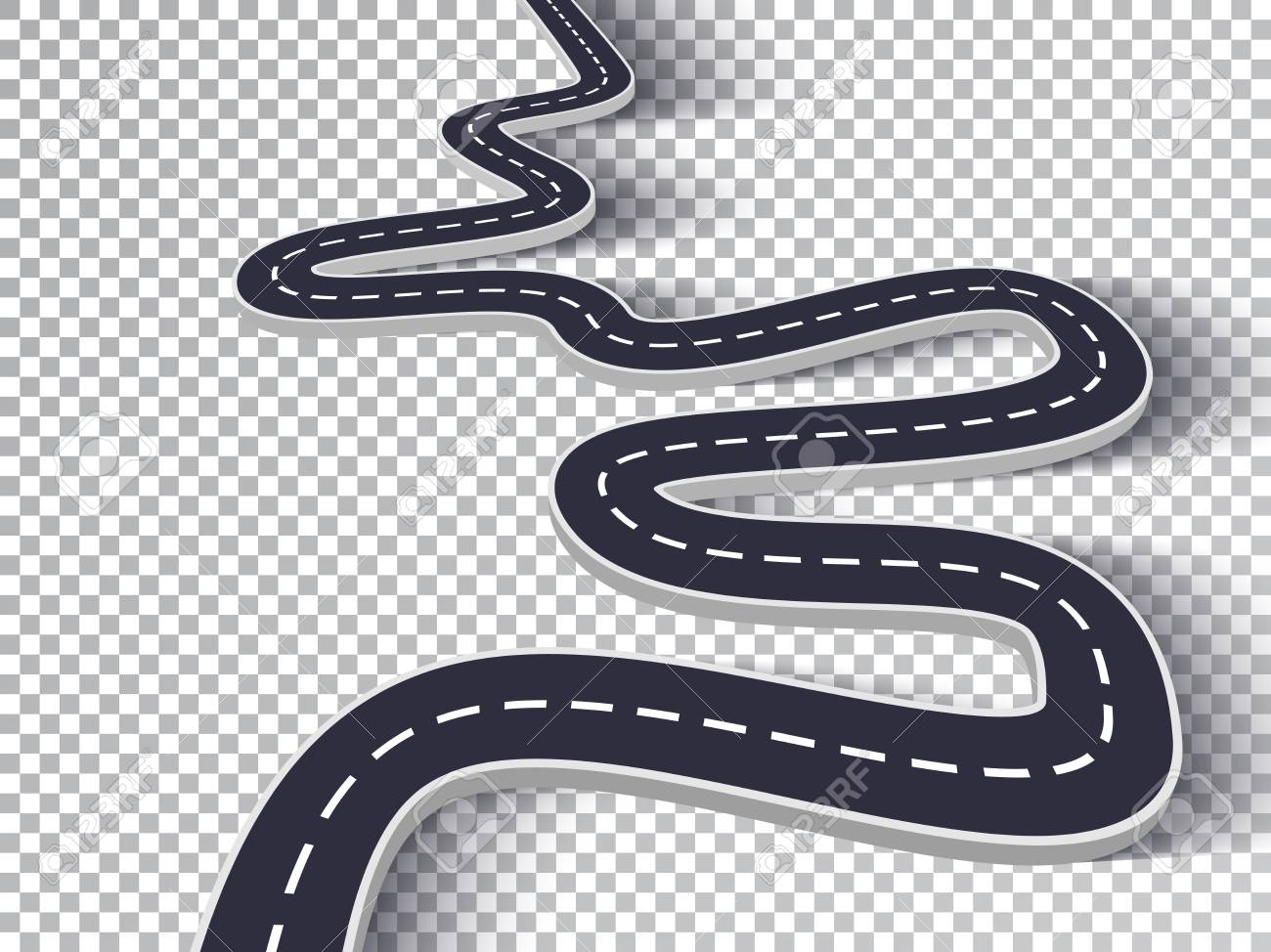 Winding Road Isolated Transparent Special Effect. Road way location infographic template - 106231286 Winding Road Isolated Transparent Special Effect. Road way location infographic template - 106231286