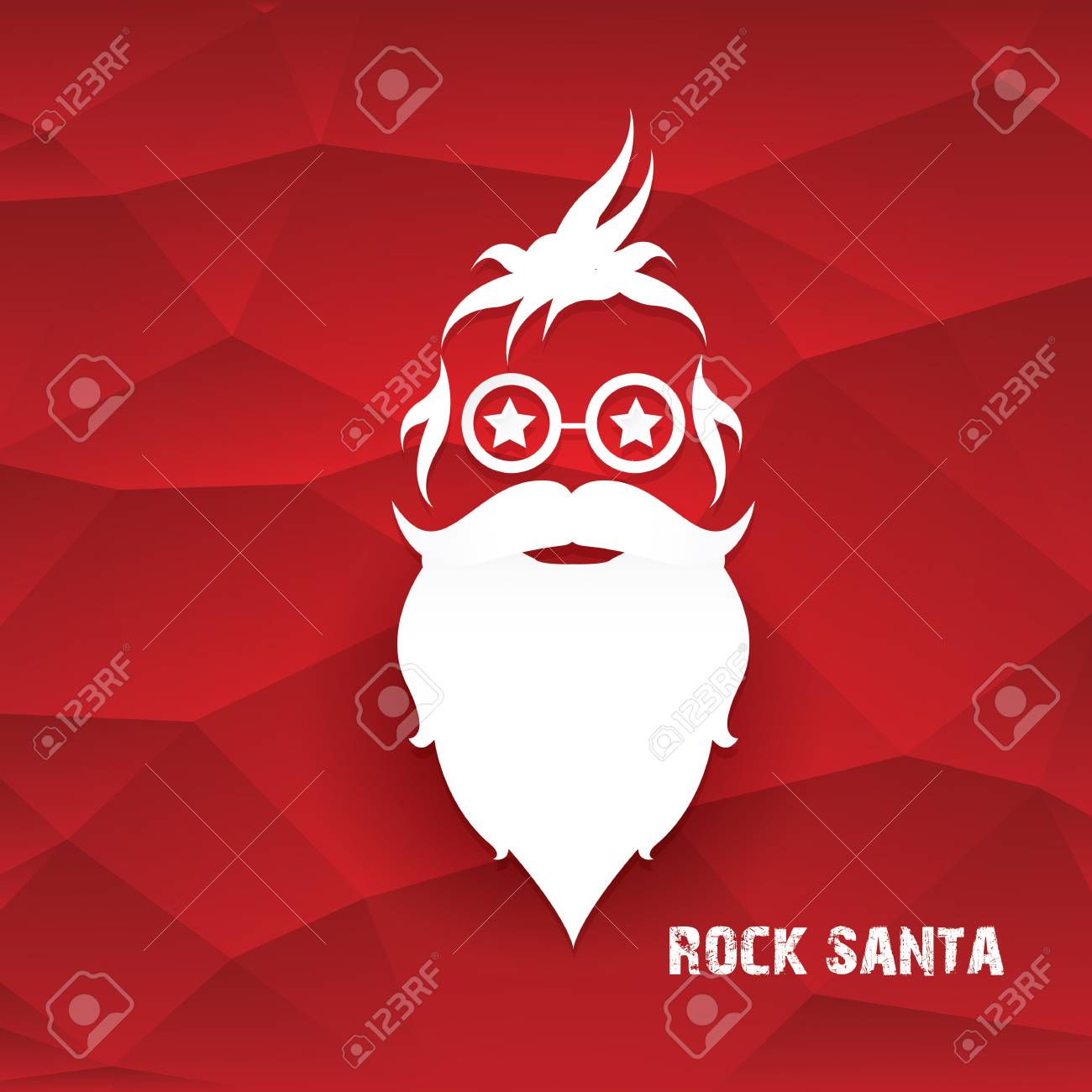 santa claus with beard vector illustration christmas hipster christmas hipster