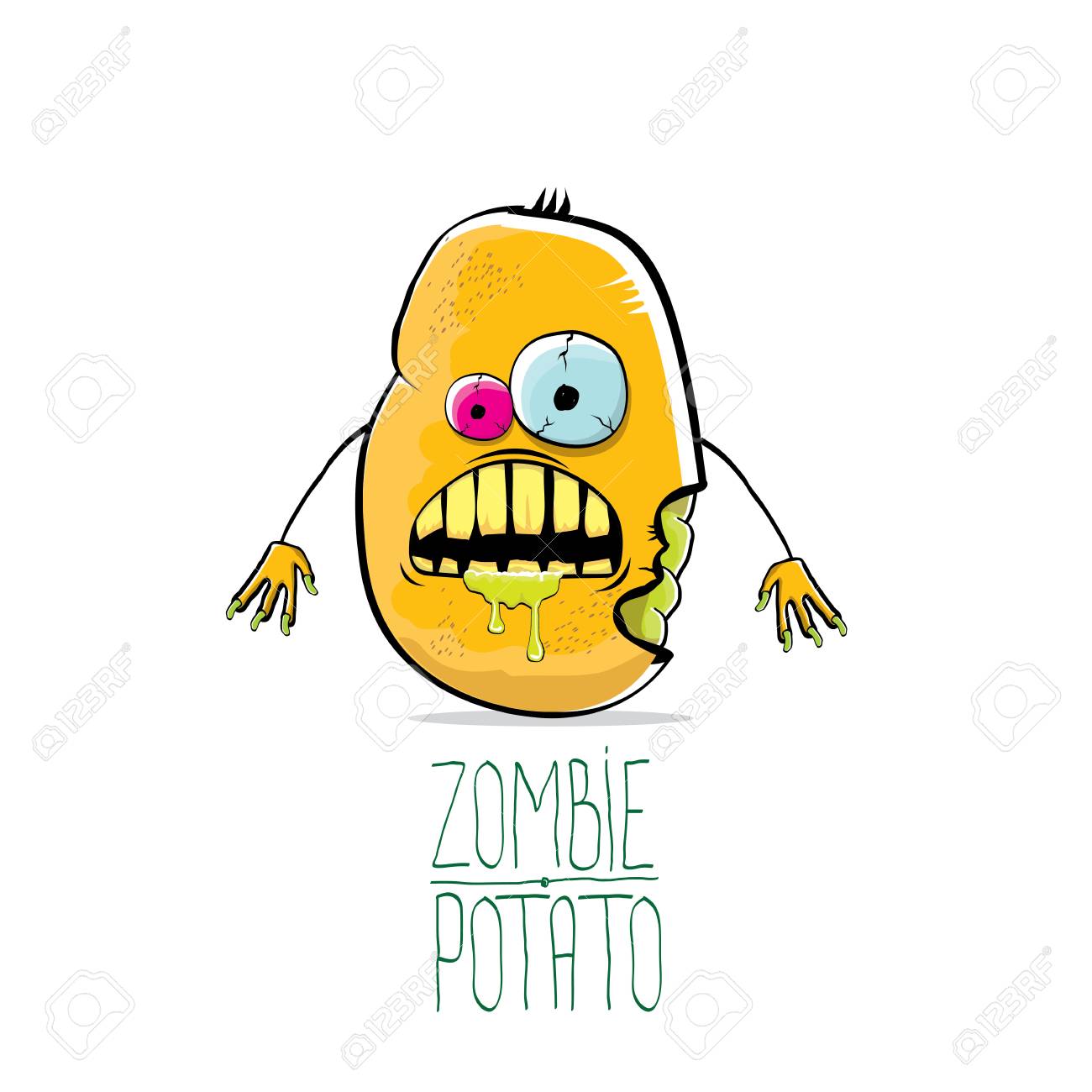 面白い漫画かわいいオレンジ ゾンビ ジャガイモ のイラスト素材 ベクタ Image 面白い漫画かわいいオレンジ ゾンビ ジャガイモ のイラスト素材 ベクタ Image