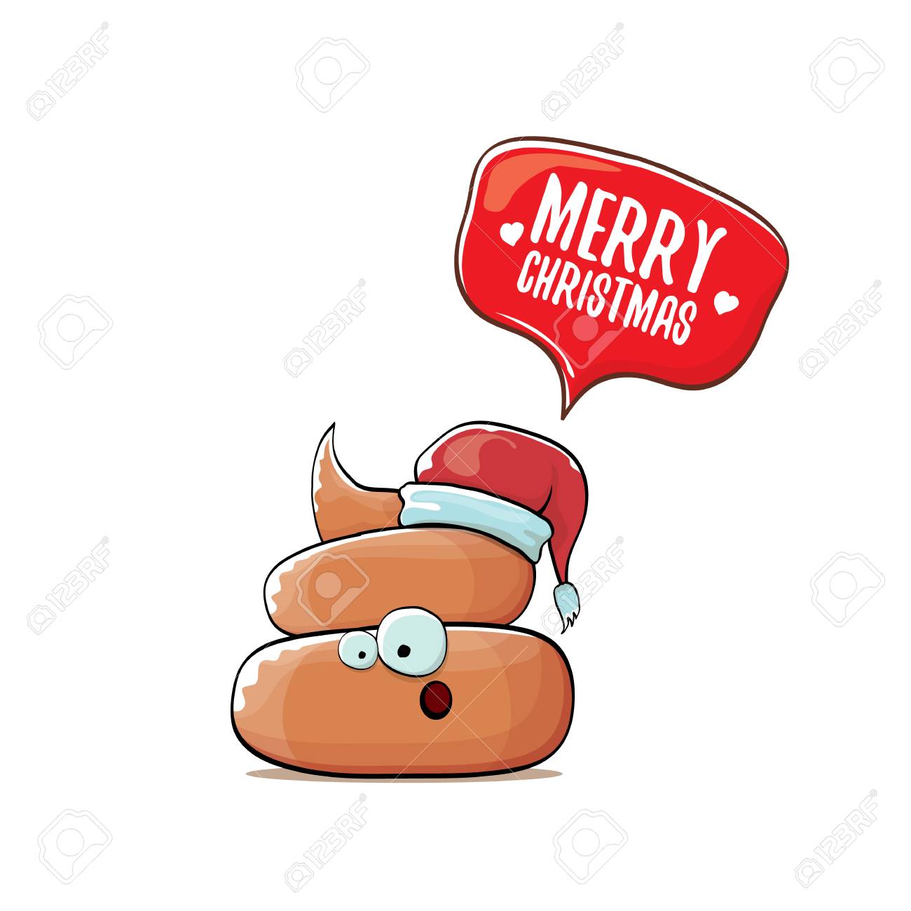 Vektor Lustig Cartoon Cool Suss Braun Lachelnd Poo Symbol Mit Santa Red Hat Und Sprechblase Isoliert Auf Weissem Hintergrund Flippiger Weihnachtscharakter Lizenzfrei Nutzbare Vektorgrafiken Clip Arts Illustrationen Image 90741530