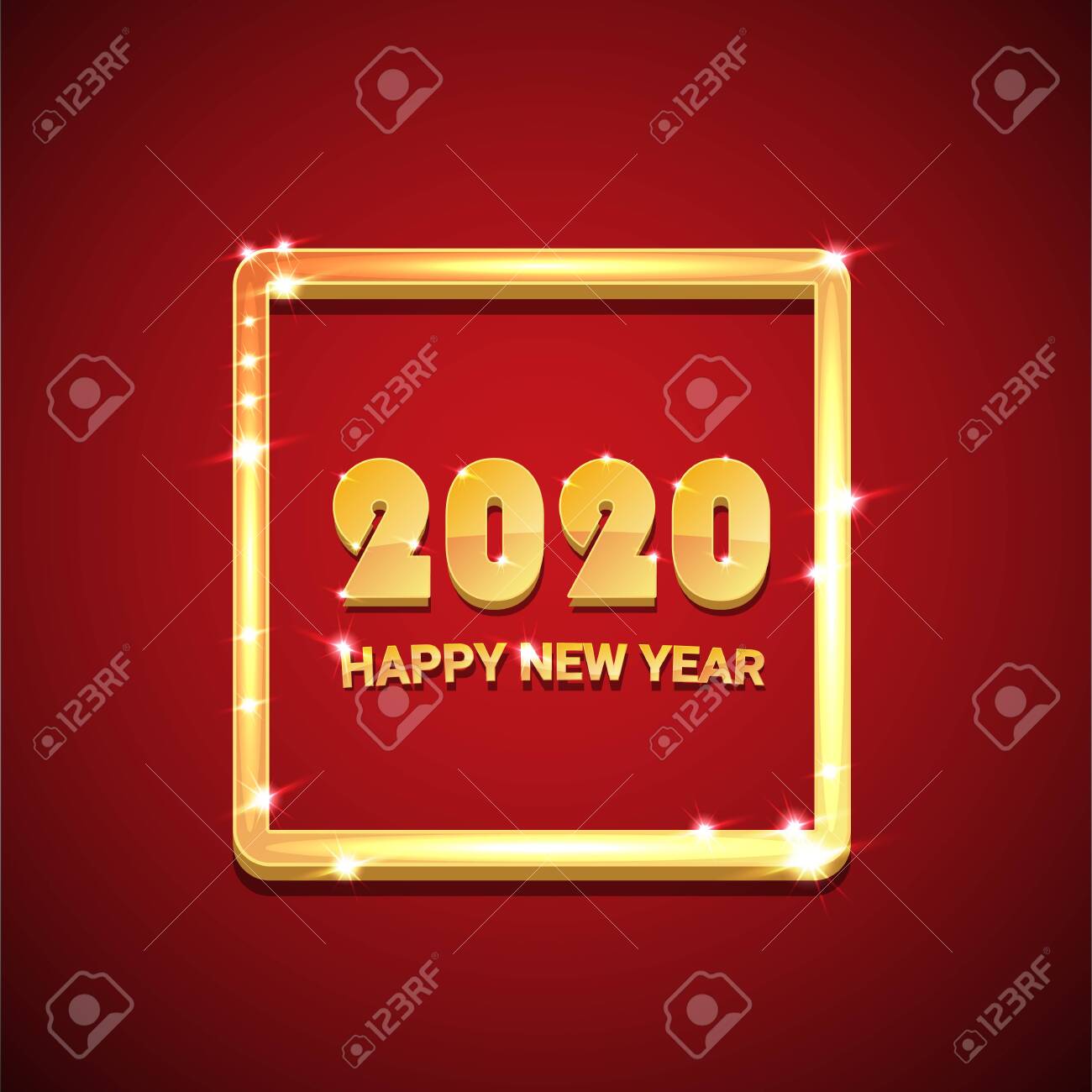 2020 Happy Chinese New Year Of The Rat Creative Design Background