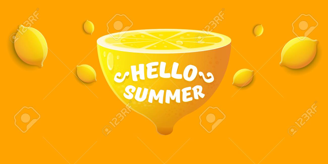 Vector Hello Summer Beach Party Horizontal Banner Design Template Royalty Free Cliparts Vectors And Stock Illustration Image