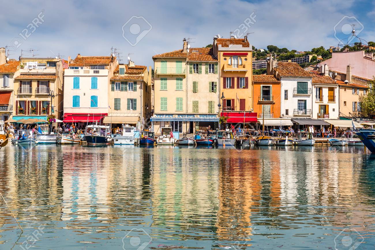 View Of The Colorful Buildings In The City Center Of Cassis With Reflection In The Water Cassis France Stock Photo Picture And Royalty Free Image Image View Of The Colorful Buildings In The City Center Of Cassis With Reflection In The Water Cassis France Stock Photo Picture And Royalty Free Image Image