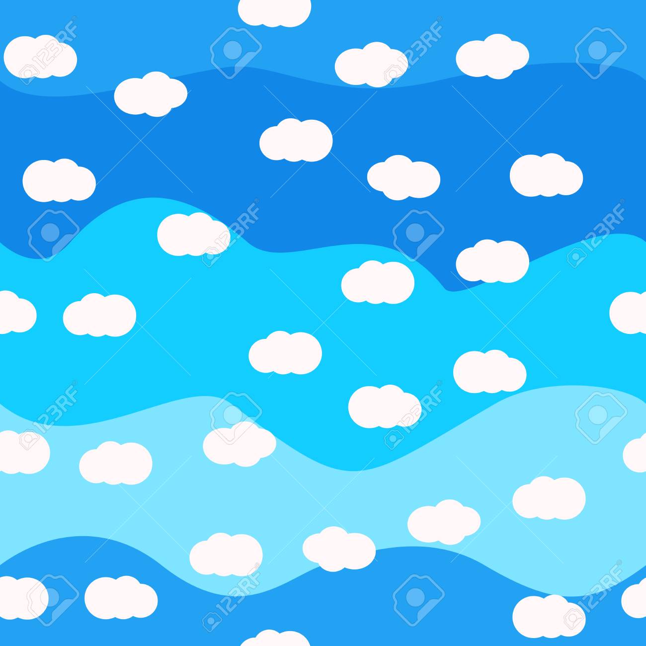 White Clouds On Bright Colors Background Vector Seamless Pattern Royalty Free Cliparts Vectors And Stock Illustration Image 121219341 white clouds on bright colors background vector seamless pattern