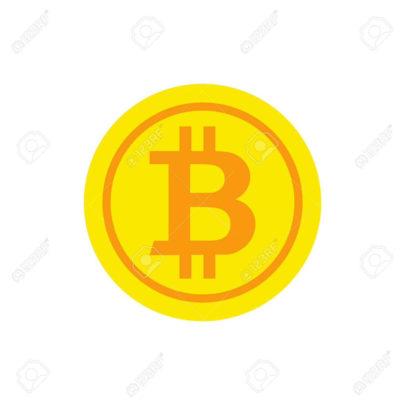 비트코인 아이콘입니다. 암호화 통화 기호입니다. 평면 디자인의 Bitcoin 기호입니다. 블록체인 로열티 무료 사진, 그림, 이미지  그리고 스톡포토그래피. Image 149213769