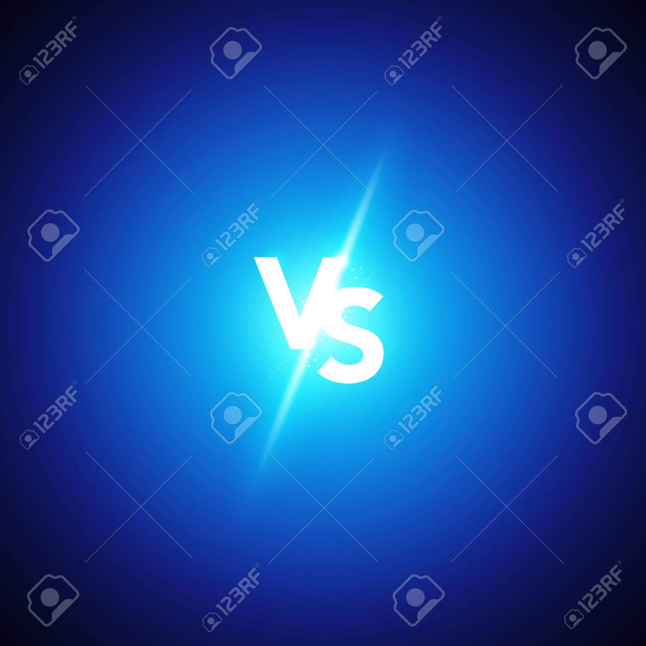 Vector Illustration Of Neon Versus Icon Vs Letters For Sport And Fight Competition Battle Match Game Concept Royalty Free Cliparts Vectors And Stock Illustration Image