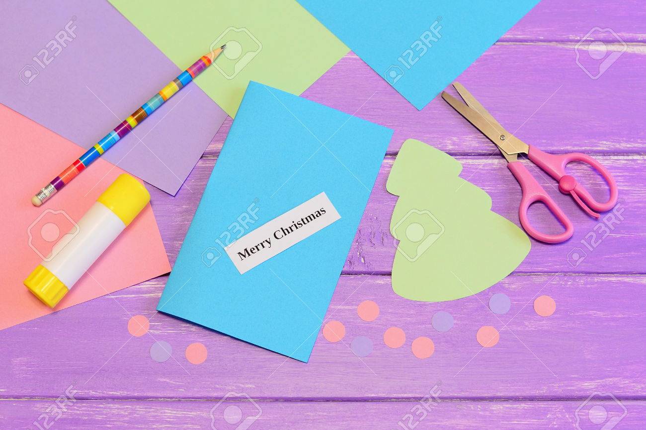 how to create simple christmas card crafts for kids tutorial