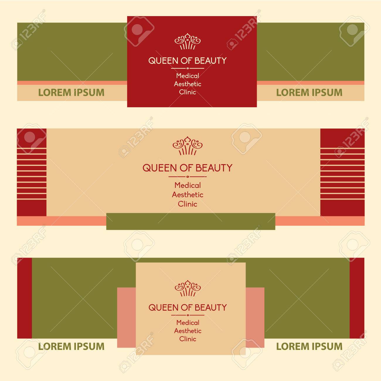 template element of corporate identity banner background with