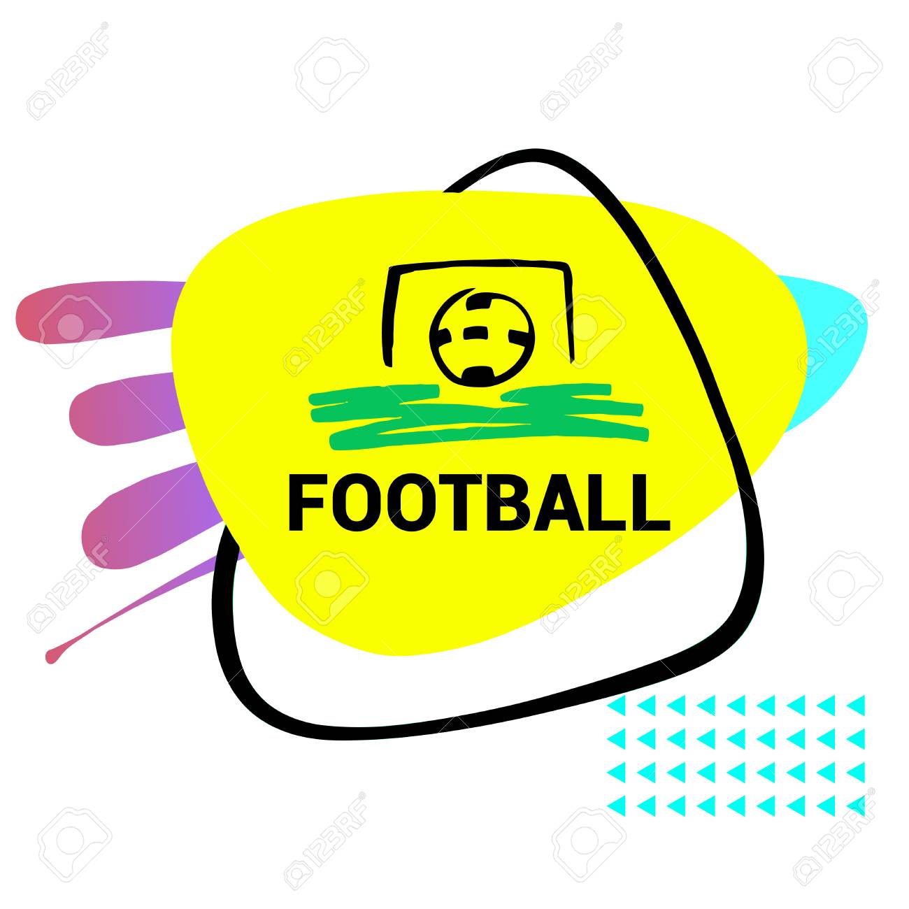 minimalist badge for team club school concept design image draw template for sport