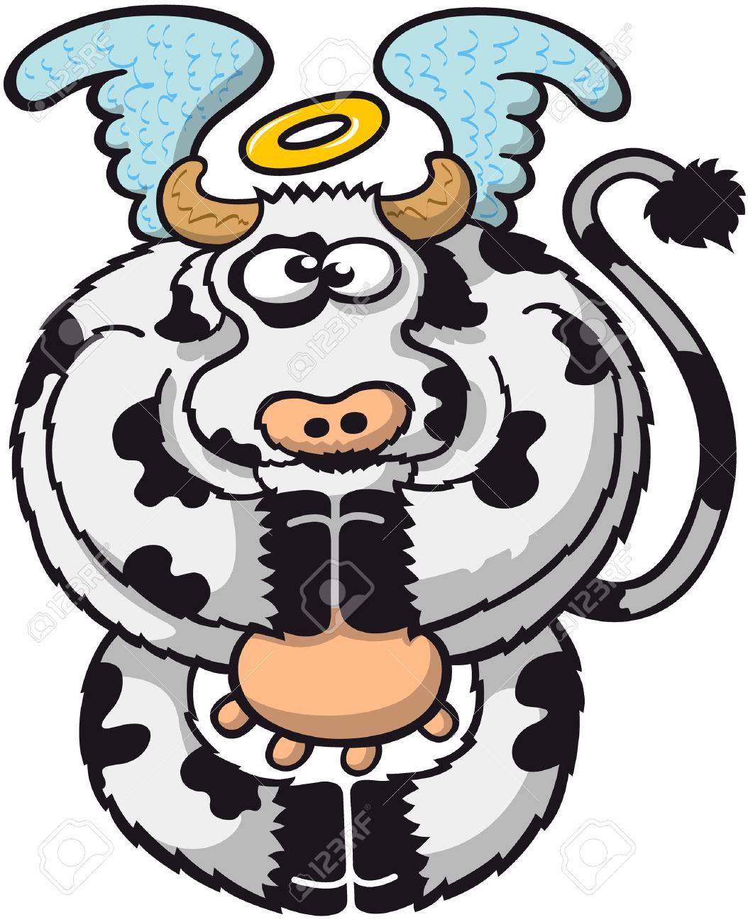 Kuh mit heiligenschein