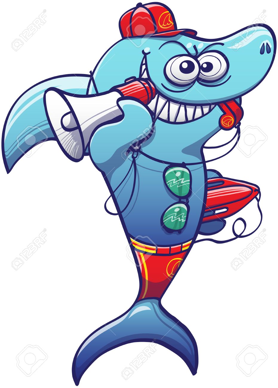 shark wearing sunglasses