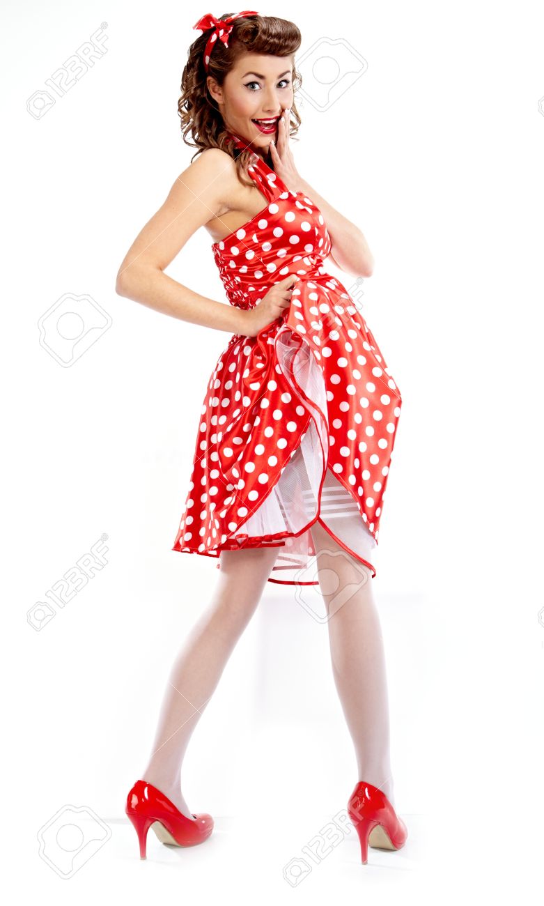 Pin-up Girl. American Style Stock Photo, Picture and Royalty Free