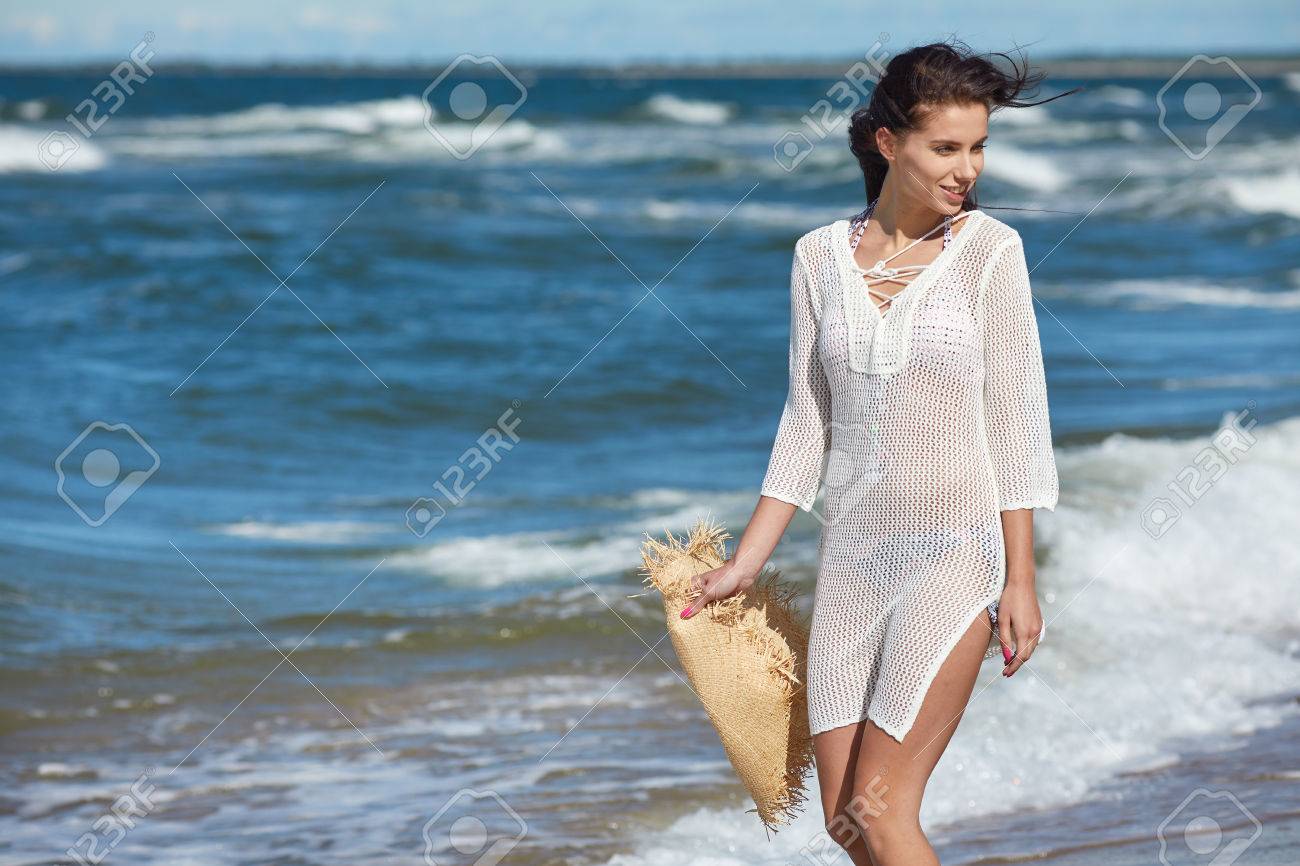white beach clothes