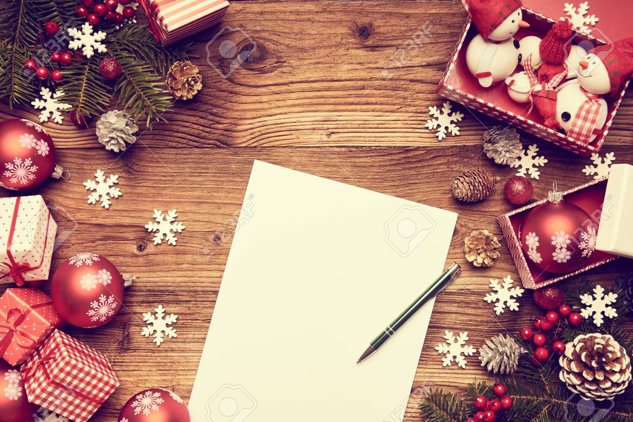 サンタクロースへの手紙 クリスマスプレゼント の写真素材 画像素材 Image