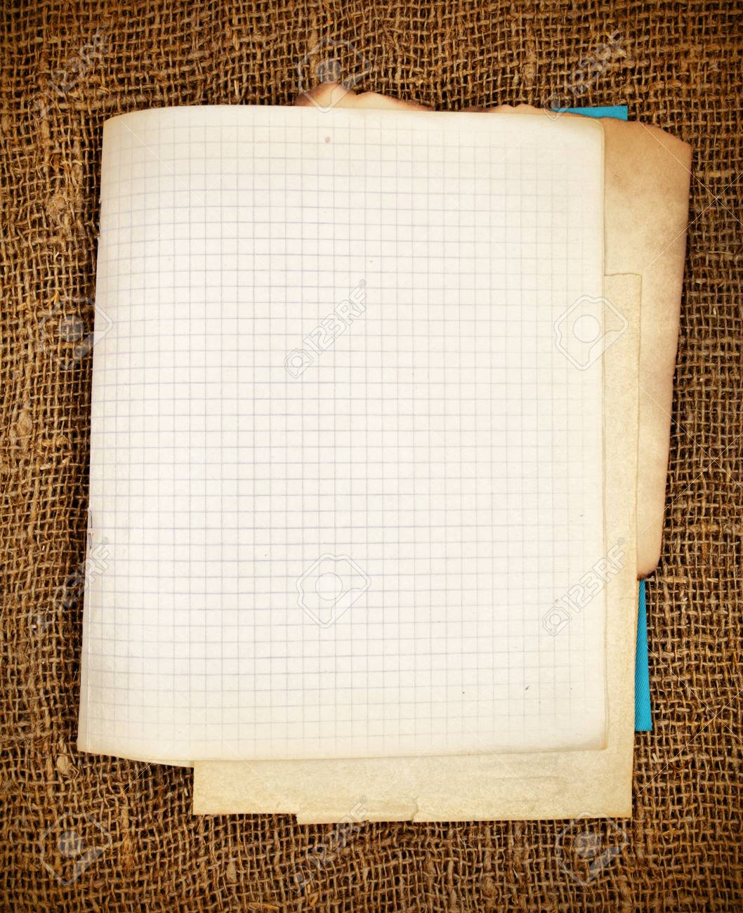 old blank copy book close up sepia toned stock photo picture and