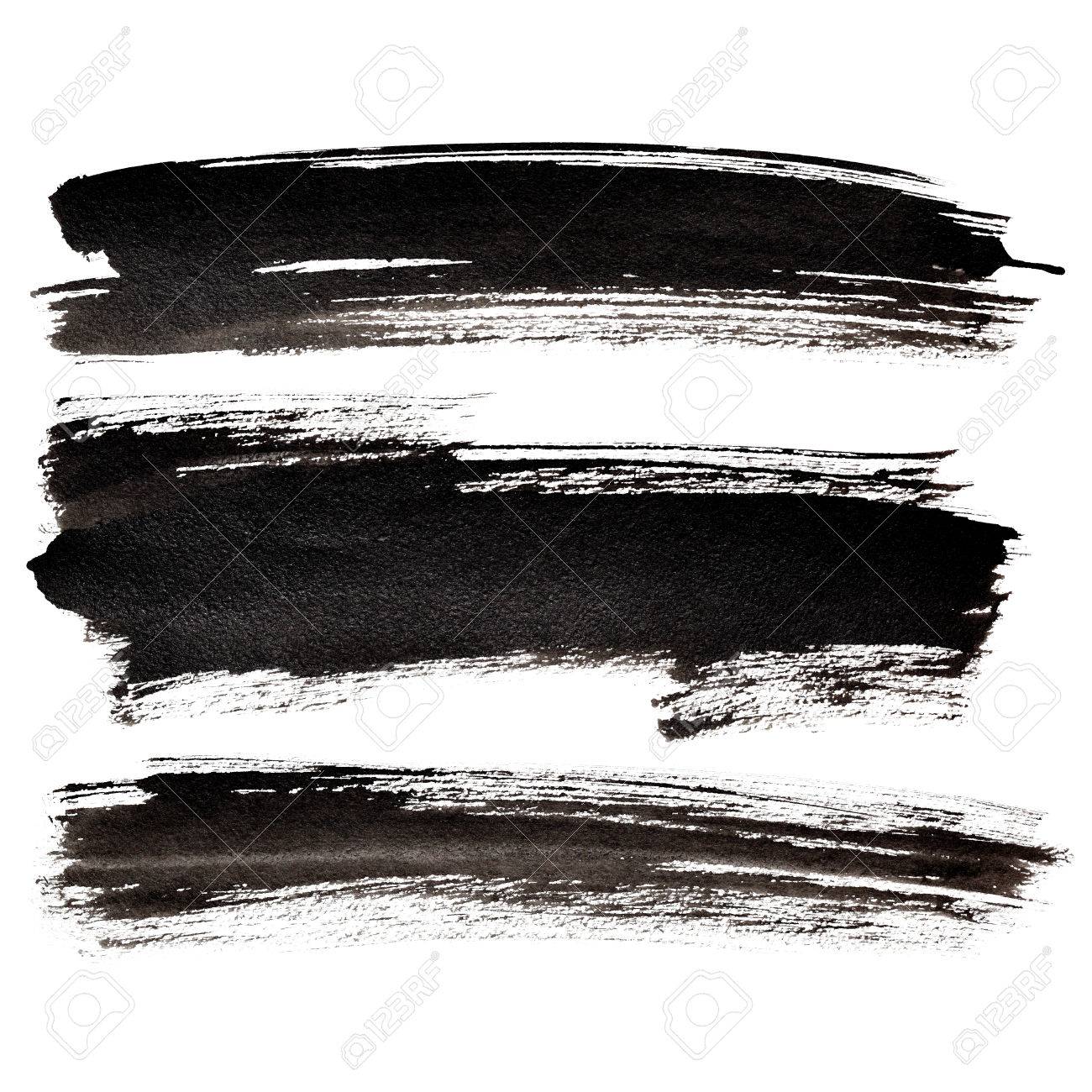 Conjunto De Largas Pinceladas Negras Ilustracion De La Trama Fotos Retratos Imagenes Y Fotografia De Archivo Libres De Derecho Image 63678215