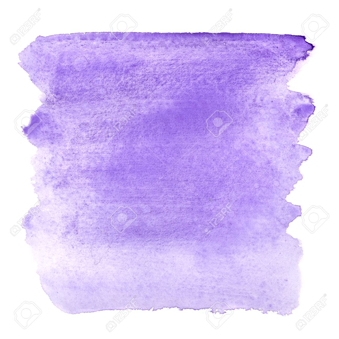 Blue Violet Watercolor Brush Strokes Abstract Background Stock