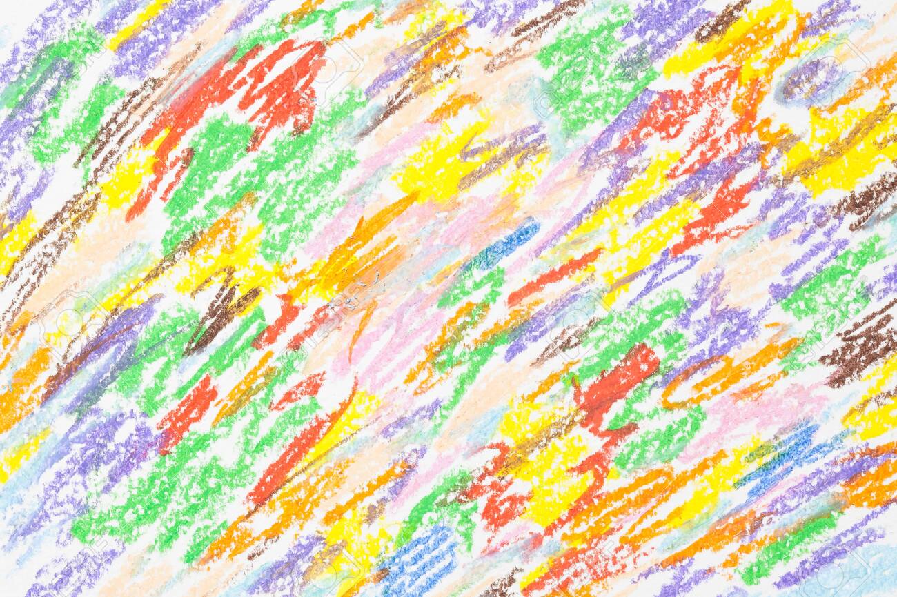 photo Crayon Scribble crayon scribble background of different colors colorful wax