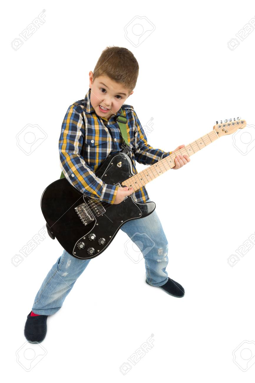 Rock Star Stock Photo - Download Image Now - Child, Rock Musician