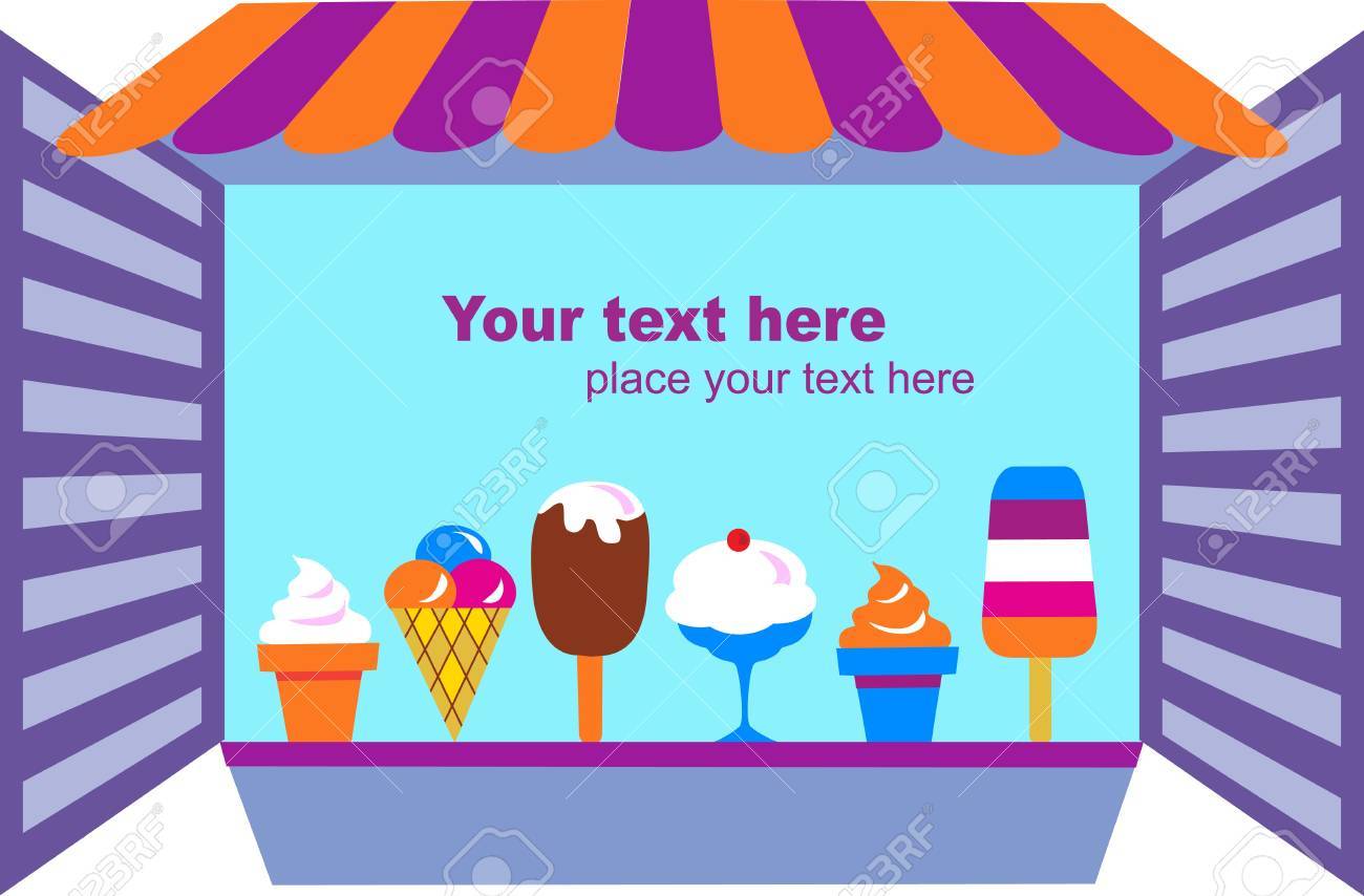 kiosk that selling ice creams , vector illustration - 9861830 kiosk that selling ice creams , vector illustration - 9861830