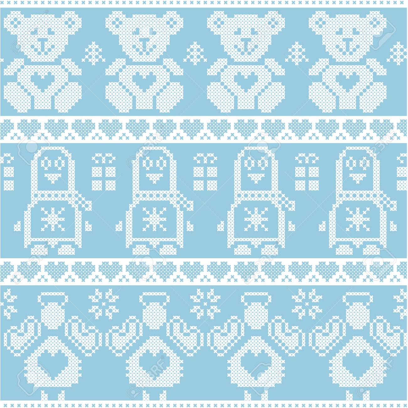 red cross teddy bear pattern