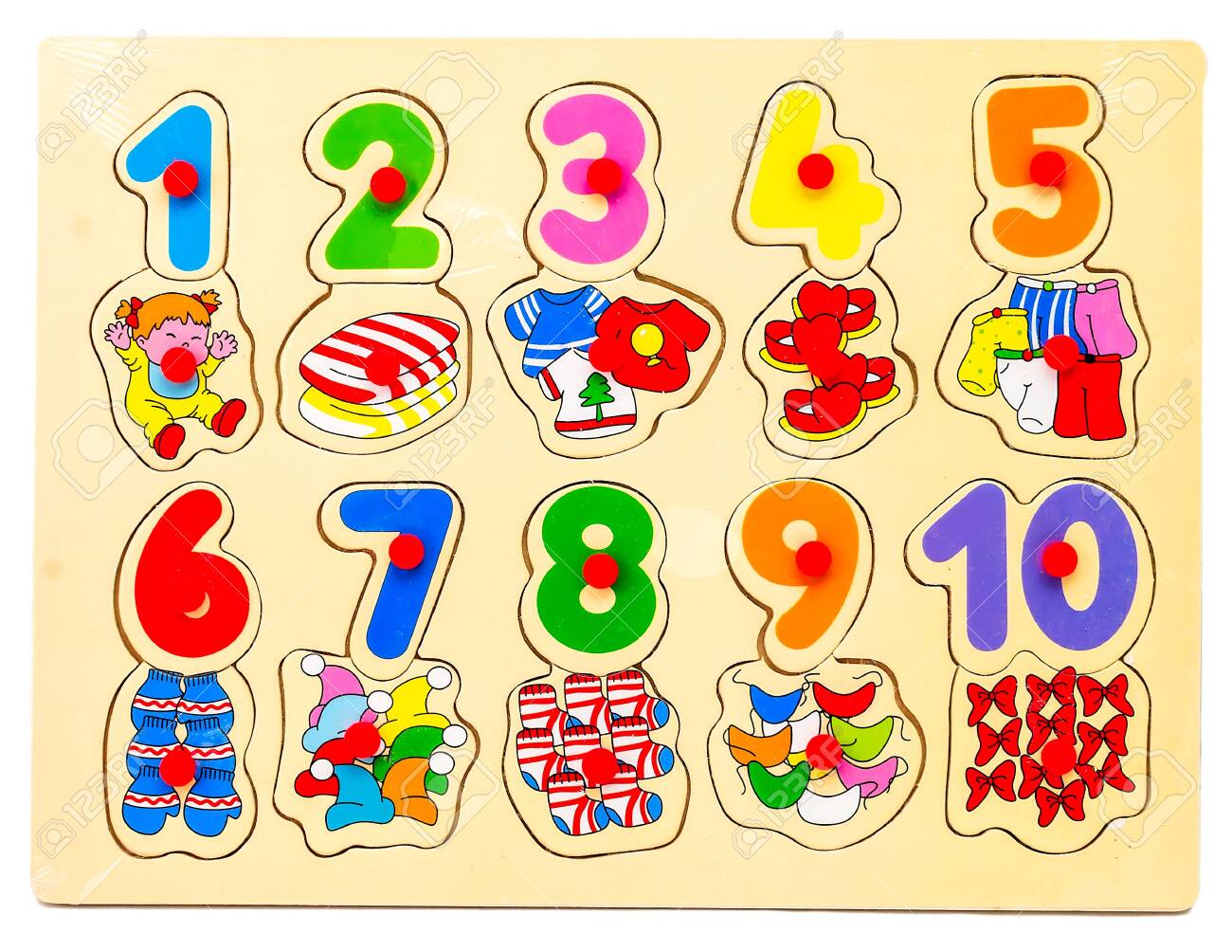 wooden puzzle numbers