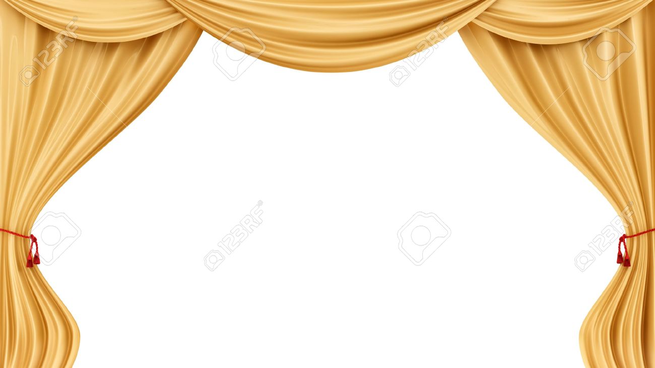 Maken Van Goud Gordijnen, Geïsoleerd Op Wit Royalty-Vrije Foto ... Maken Van Goud Gordijnen, Geïsoleerd Op Wit Royalty-Vrije Foto ...