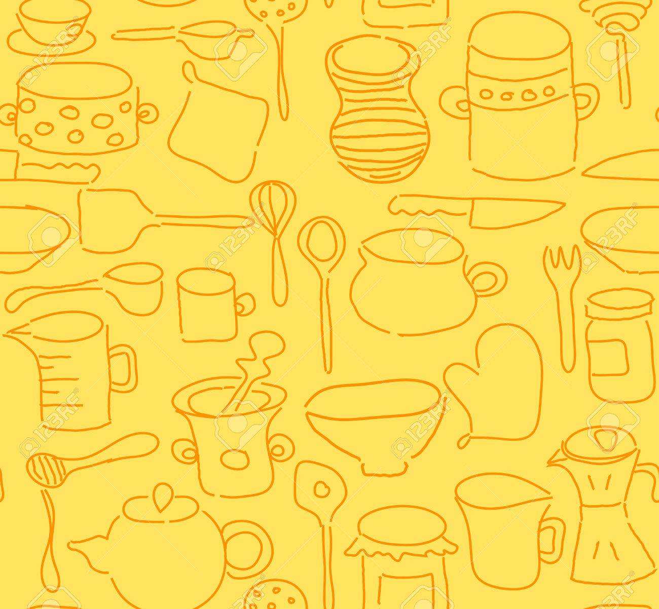 Kitchen Utensils Wallpaper seamless kitchen utensils doodle royalty free cliparts, vectors Kitchen Utensils Wallpaper seamless kitchen utensils doodle royalty free cliparts, vectors