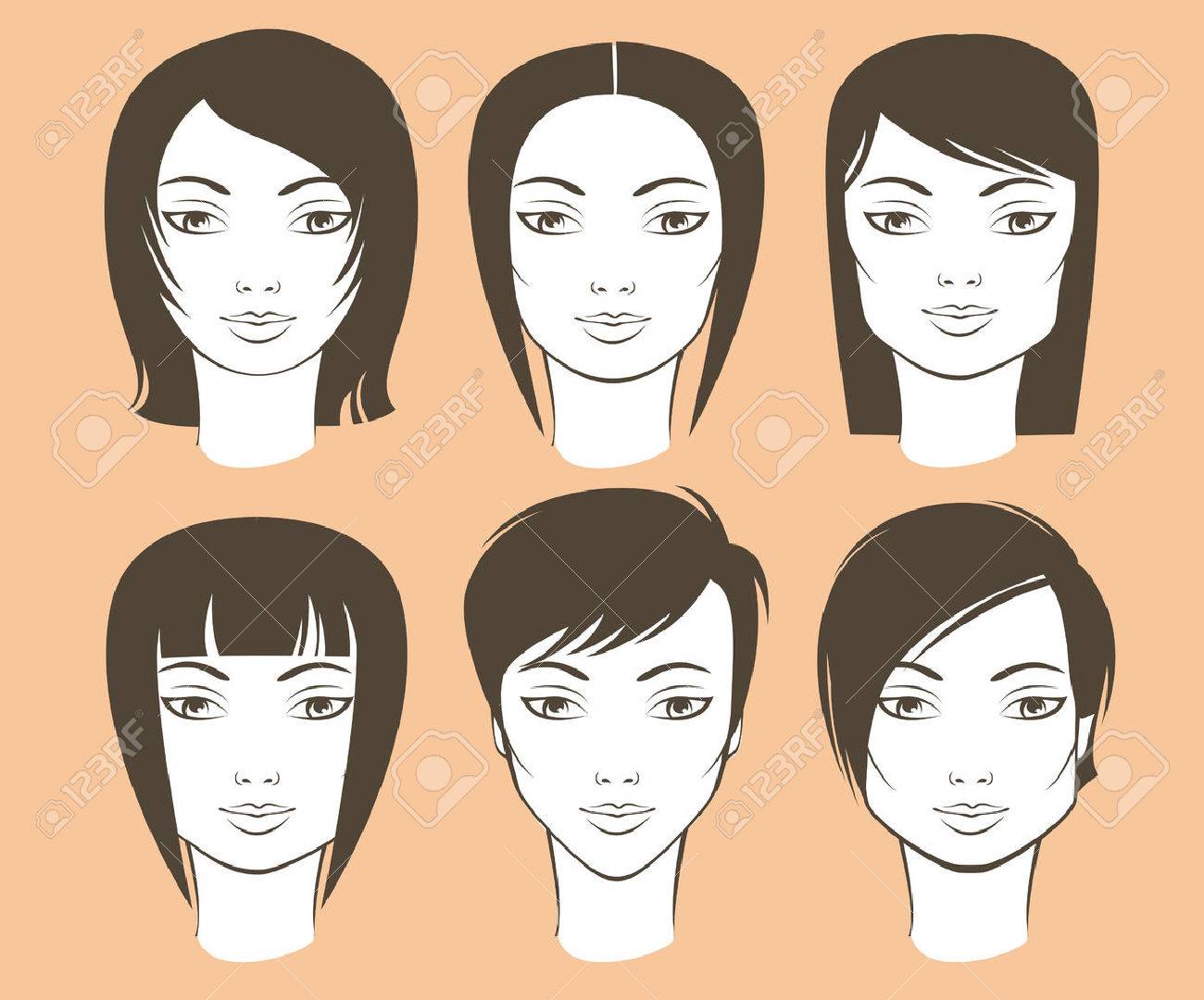 Different Female Face Shapes And Matching Haircuts
