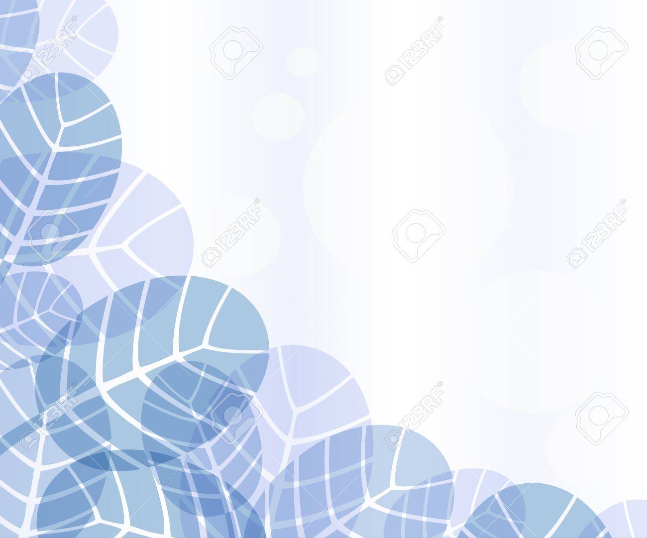 Creative Blue Leaves Background Royalty Free Cliparts Vectors