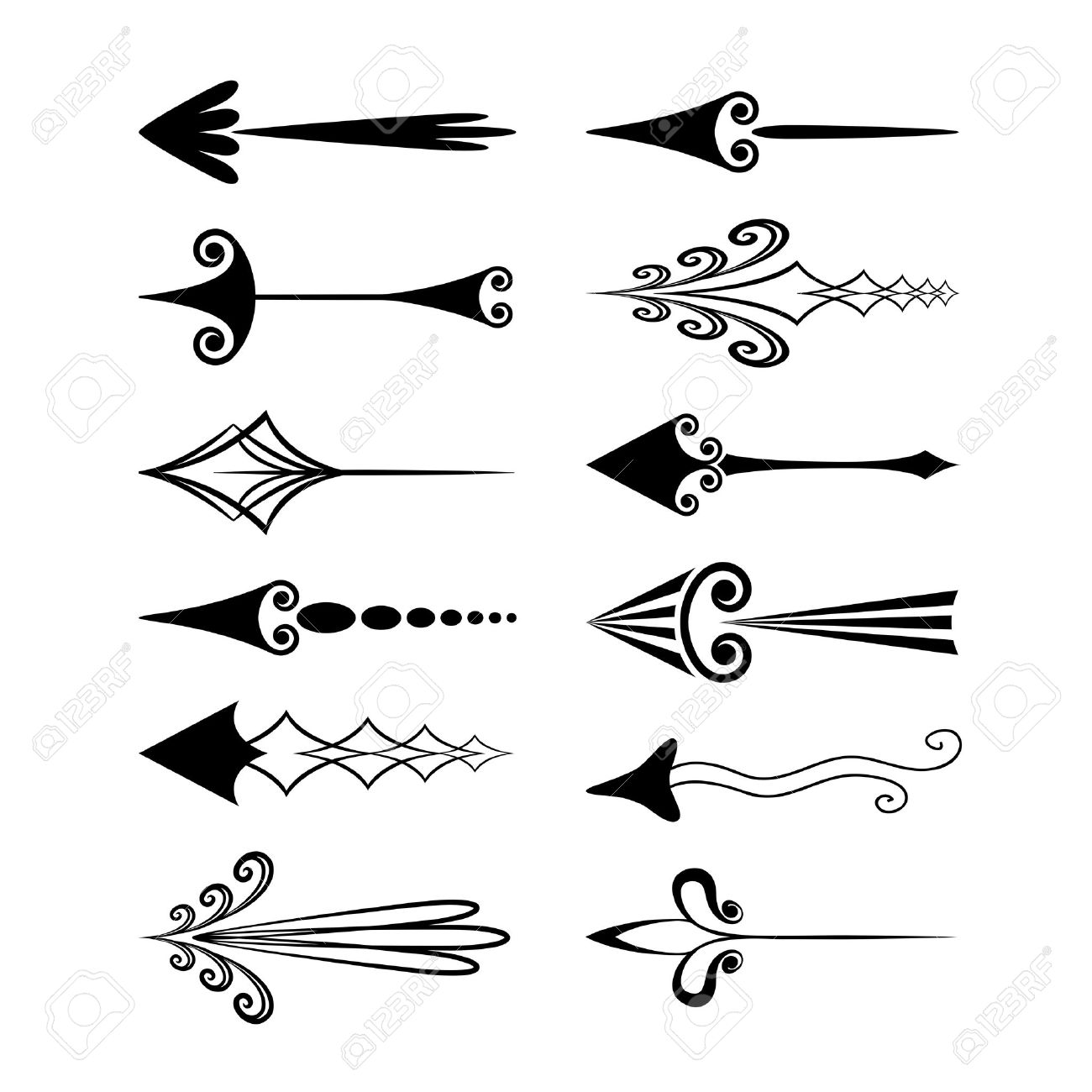 vintage arrows royalty free