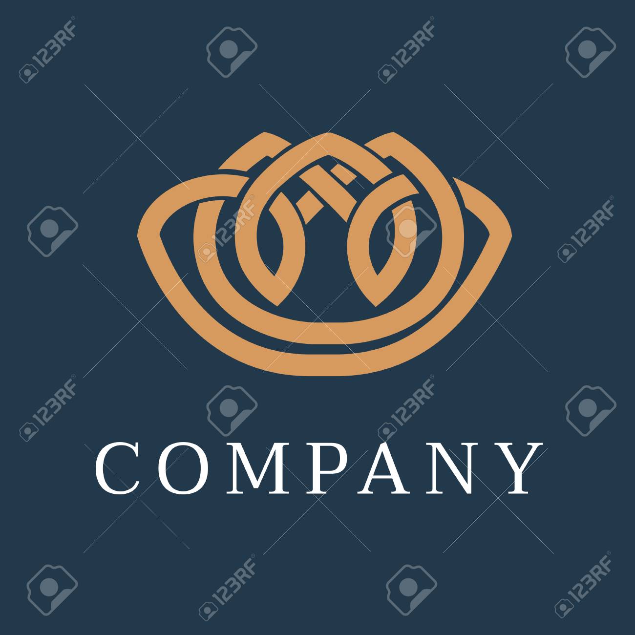 シンプルなロゴのデザインの飾り ベクトル イラスト高級マークのイラスト素材 ベクタ Image