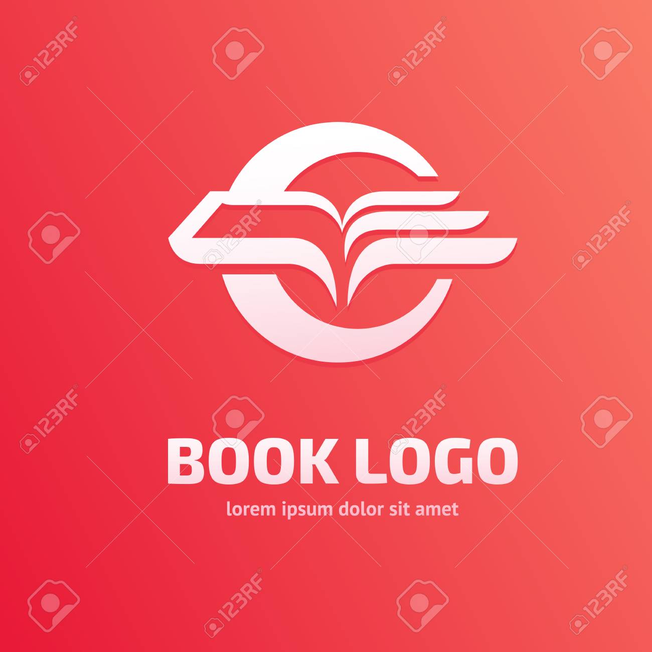 Illustration Design Of Business Logotype Education Vector Seminar