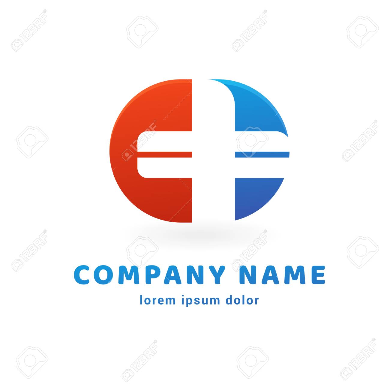 Illustration Design Of Logo Type Cross Health Flat Symbol In Royalty Free Cliparts Vectors And Stock Illustration Image 98433003